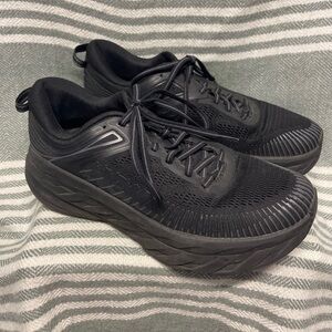 Hoka One One Black Bondi 7 Shoes Size 8.5